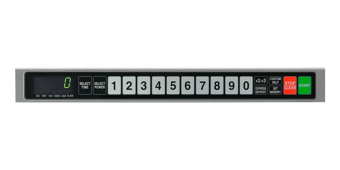 Sharp R-CD1800M 1800W TwinTouch Commercial Microwave Oven, 0.75 Cu Ft, Stainless Steel, 230-208V