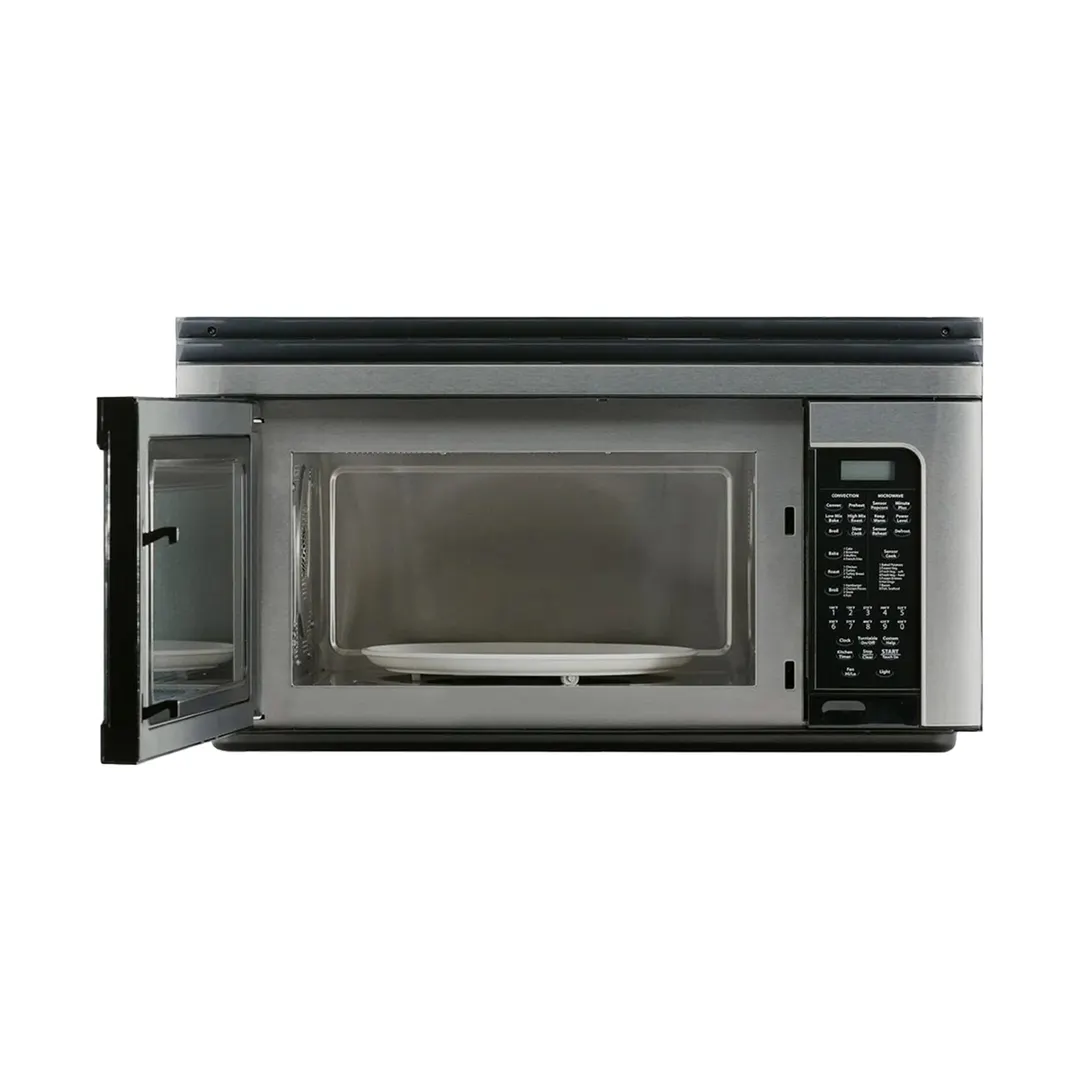 Sharp R1881LSY 30" Carousel Over Range 850 Watt Convection Microwave Oven, 1.1 Cu. Ft., 120V