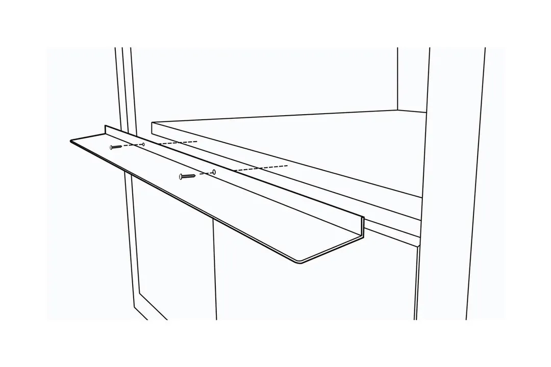 Sharp SKMD24F0AS 24" Flush Mount Deflector Vent Kit for Microwave Drawer, Stainless Steel