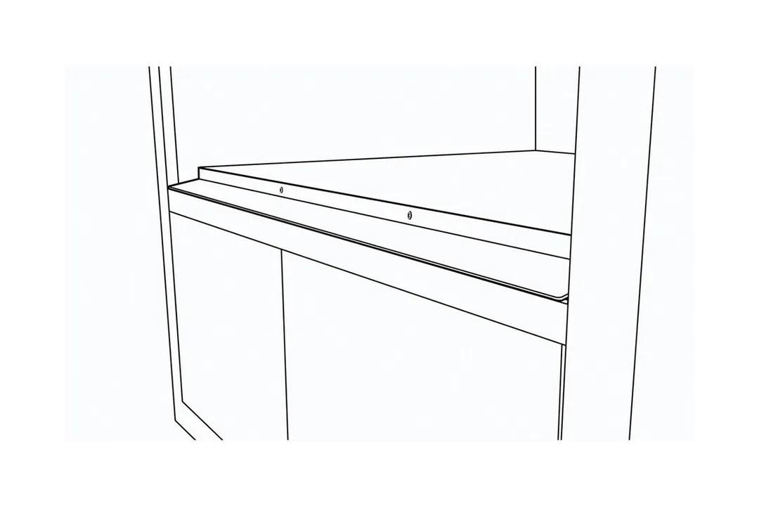 Sharp SKMD24F0AS 24" Flush Mount Deflector Vent Kit for Microwave Drawer, Stainless Steel