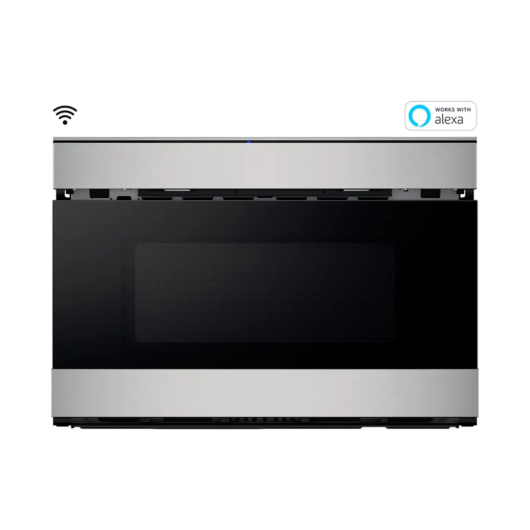Sharp SMD2489ES 24" Smart Microwave Drawer Oven w/ Easy Wave Open, 1.2 Cu Ft, 950 Watt, Touch Panel