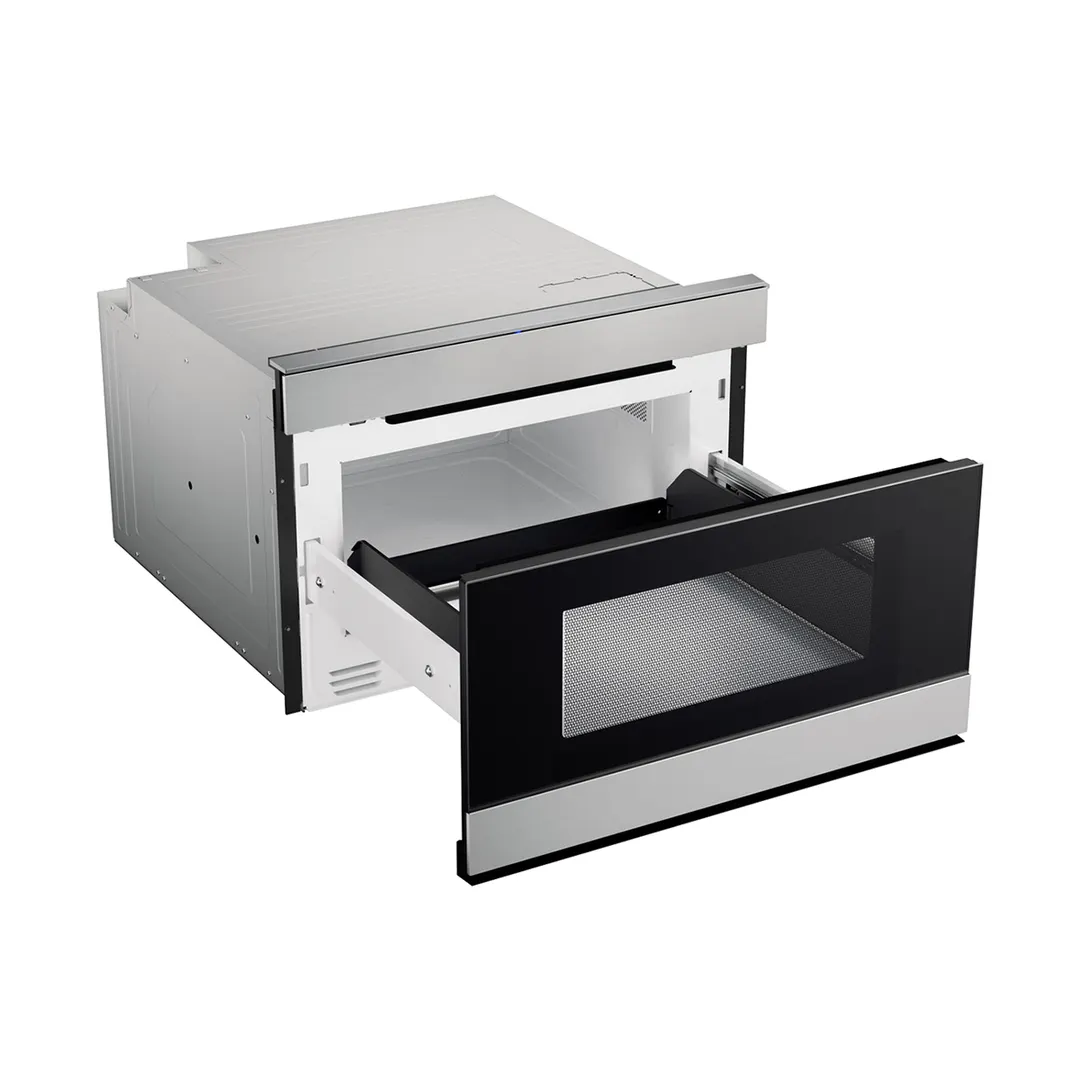 Sharp SMD2489ES 24" Smart Microwave Drawer Oven w/ Easy Wave Open, 1.2 Cu Ft, 950 Watt, Touch Panel