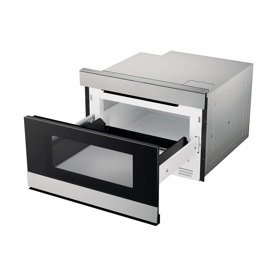 Sharp SMD2489ES 24" Smart Microwave Drawer Oven w/ Easy Wave Open, 1.2 Cu Ft, 950 Watt, Touch Panel
