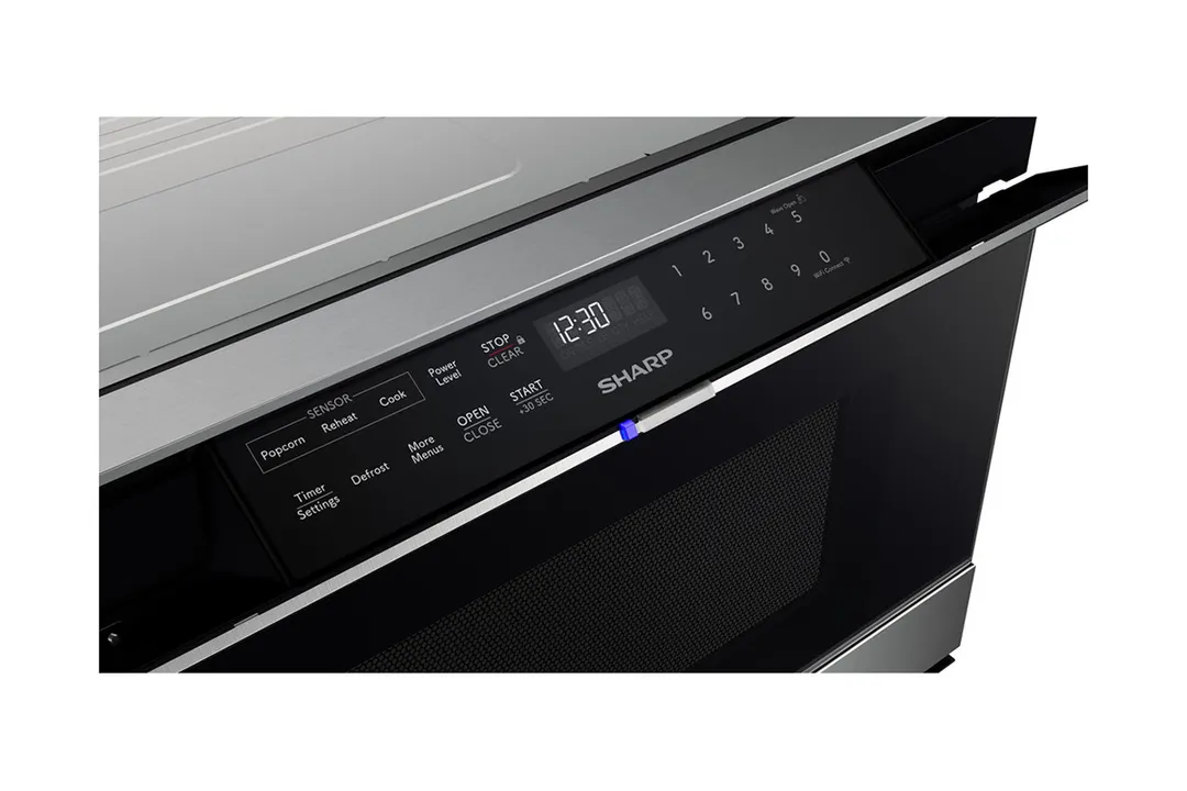 Sharp SMD2489ES 24" Smart Microwave Drawer Oven w/ Easy Wave Open, 1.2 Cu Ft, 950 Watt, Touch Panel