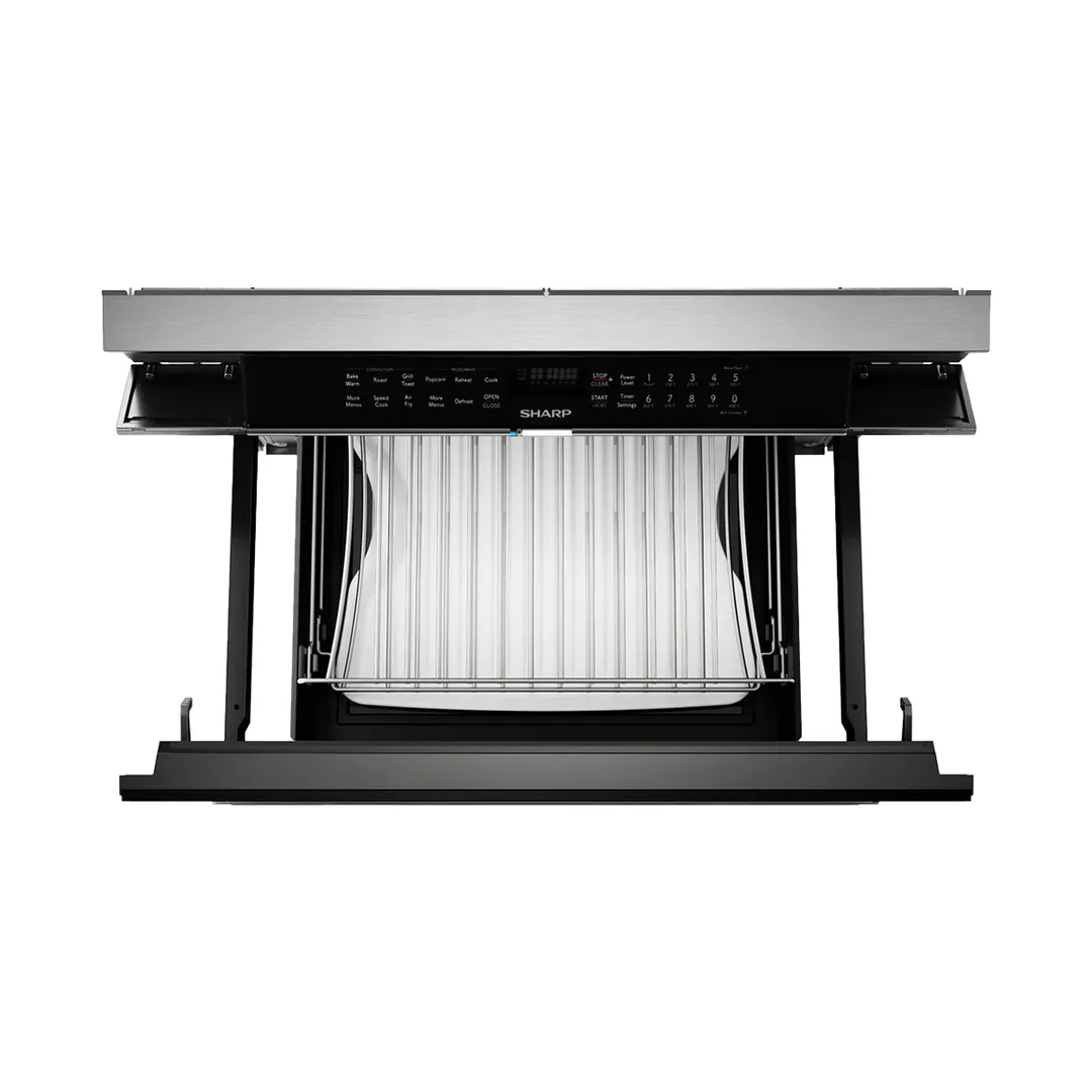 Sharp SMD2499FS 24" Smart Convection 950 Watt Microwave Drawer Oven, Easy Wave Open, 1.4 Cu Ft
