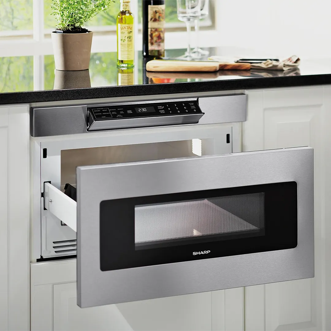 Sharp SMD3070ASY 30" 950 Watt Microwave Drawer Oven, 1.2 Cu. Ft., Angled Touch Control, S. Steel
