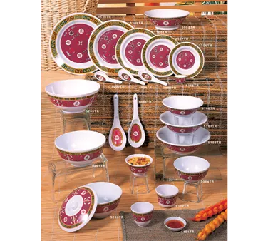 Thunder Group 7002TR Chinese Spoon, 1/2 Oz., 4-3/4" X 1-3/8", Break-Resistant - Dozen
