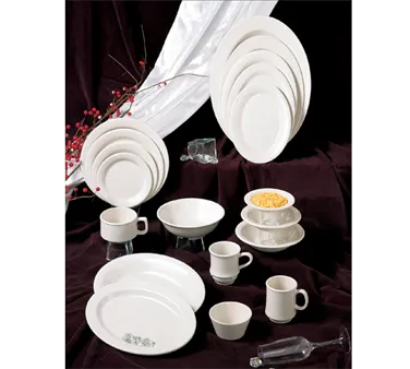 Thunder Group AD313WS Dessert Dish, 5 Oz., Scalloped Edge, Break-Resistant - Dozen