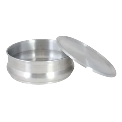 Thunder Group ALDP048 Dough Pan, 48 Oz., Stackable, Aluminum