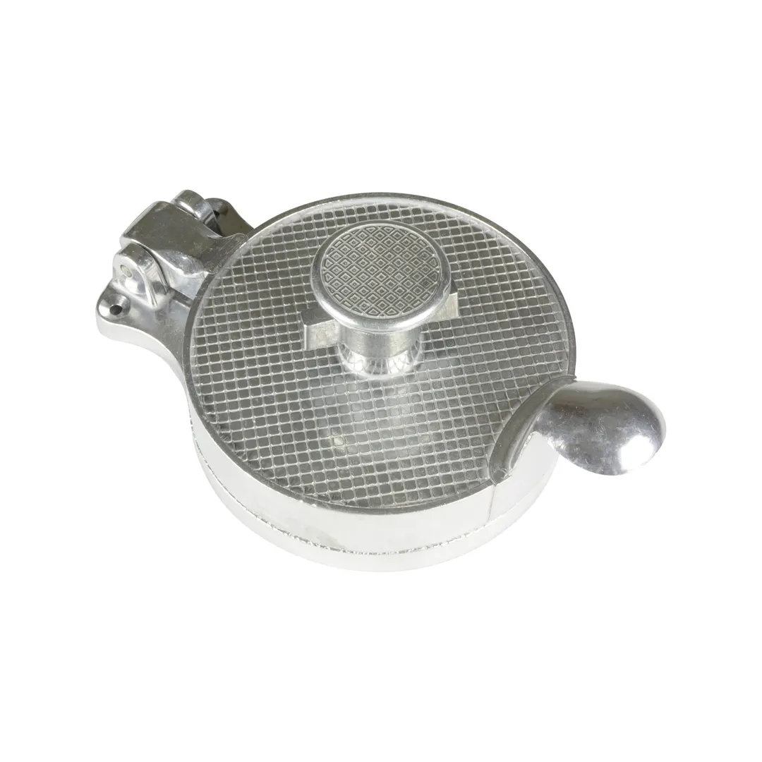 Thunder Group ALHP004A Hamburger Patty Press – 4-1/2” Adjustable Aluminum Press, 1/8” to 3/8” Thickness, 4” Diameter
