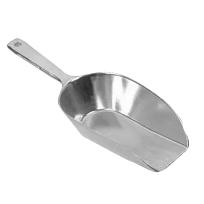 Thunder Group ALTWFC004 Scoop, 4 Oz. Capacity, Straight Edge, Flat Bottom,  Aluminum