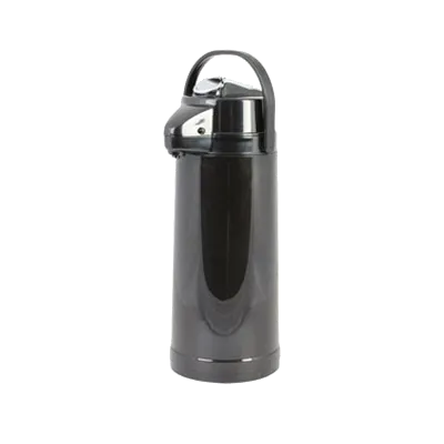 Thunder Group APLG022 Airpot, 2.2 Liter (74 Oz.), Glass Lined, Black Lever Top