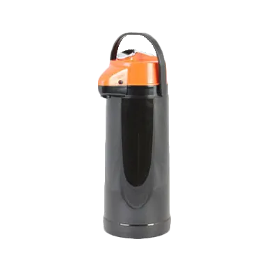 Thunder Group APLG025D Airpot, 2.5 Liter (84 Oz.), Glass Lined, Orange Lever Top