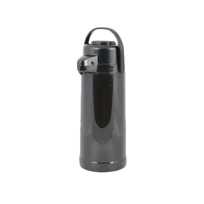 Thunder Group APPG022 Airpot, 2.2 Liter (74 Oz.), Glass Lined, Black Push Button Top