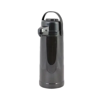 Thunder Group APPG025 Airpot, 2.5 Liter (84 Oz.), Glass Lined, Black Push Button Top