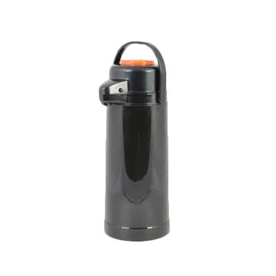 Thunder Group APPG025D Airpot, 2.5 Liter (84 Oz.), Glass Lined, Orange Push Button Top