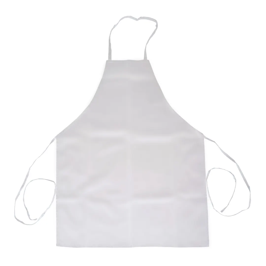 Thunder Group CA3226WH Chef Regalia Bib Aprons, 32" X 26", Full-Length Without Pocket, 65/35 Poly/Cotton