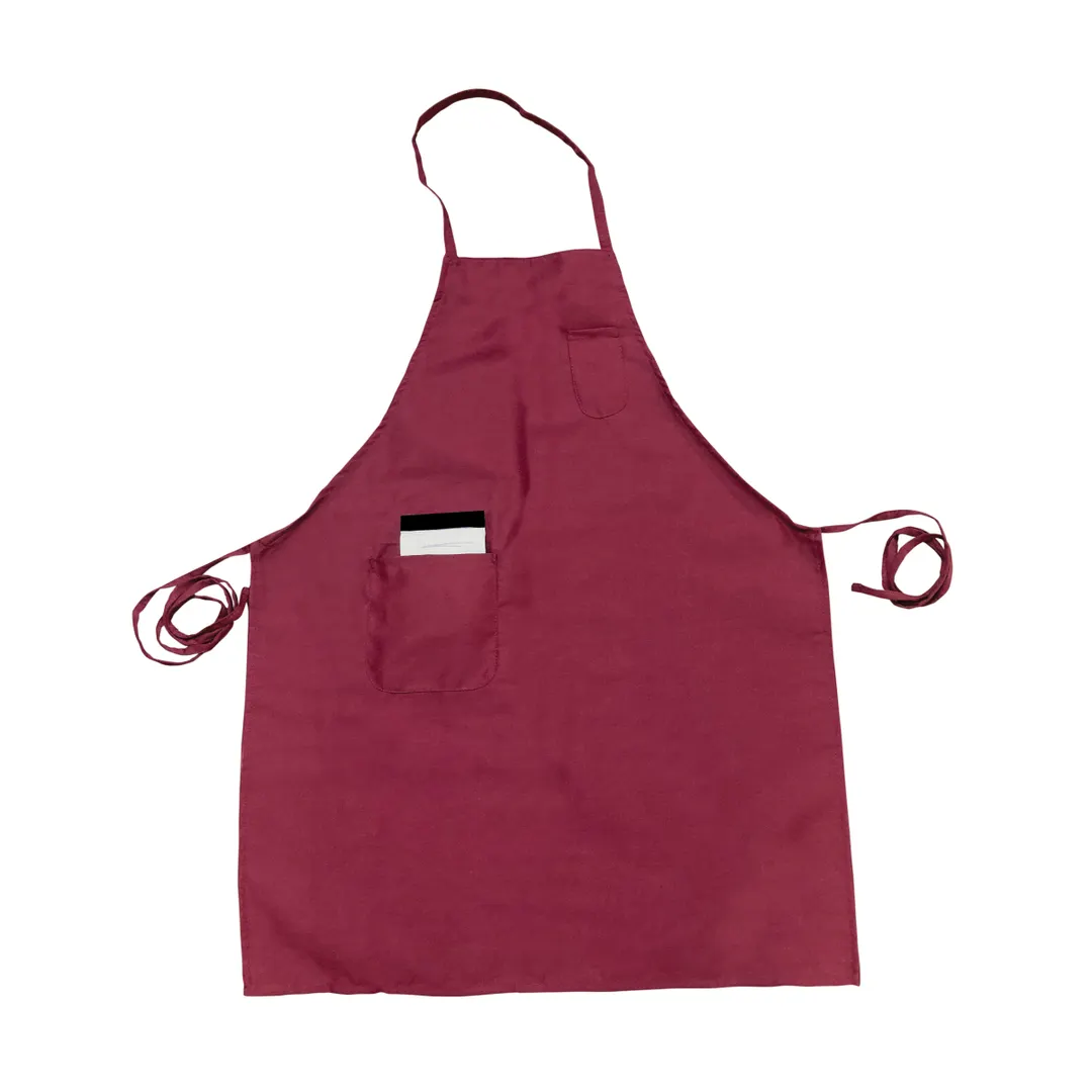 Thunder Group CA3326BG Chef Regalia Bib Aprons, 33" X 26", Full-Length With Pocket, 65/35 Poly/Cotton