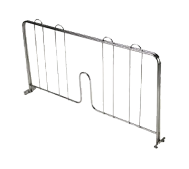 Thunder Group CMDC018 Shelf Divider, 18 Inch, Pressure-Fit, Chrome Plated, NSF