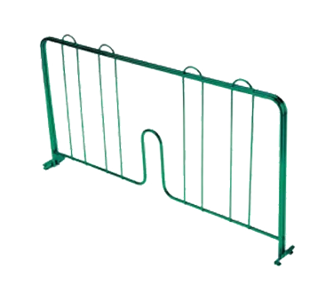 Thunder Group CMDE024 Green Epoxy Coated Wire Shelf Divider, 24"L