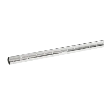 Thunder Group CMPC008 Heavy Duty Chrome Shelving Post, 8"H, Stationary, Leveling Foot, NSF