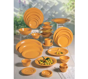 Thunder Group CR9303YW Saucer, 5-1/2" Dia., For Cr303/Cr9018, Break-Resistant - Dozen