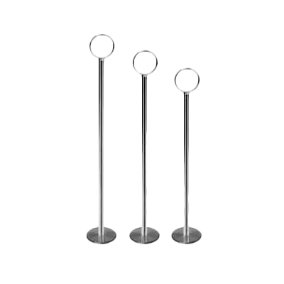 Thunder Group CRTCH012 Table Card Holder, 12", Wire Loop, Balanced, chrome plated
