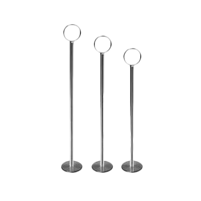 Thunder Group CRTCH018 Table Card Holder, 18", Wire Loop, Balanced, chrome plated