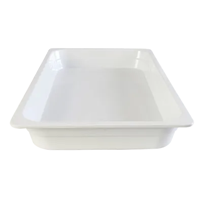 Thunder Group GN1002W Food Pan, 1/1 Gn, 2-1/2" Deep, Stackable, White