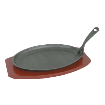 Thunder Group IRBB001 Pork Board Sizzle Platter Set, 3-Piece Includes