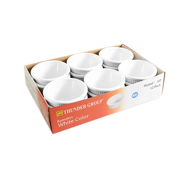 Thunder Group ML531W1R Ramekin, 3 Oz. Capacity, 3-1/8" Dia., Round, 12 Each - Pack
