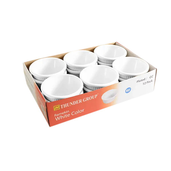 Thunder Group ML532W1R Ramekin, 4 Oz. Capacity, 3-3/8" Dia., Round, 12 Each - Pack