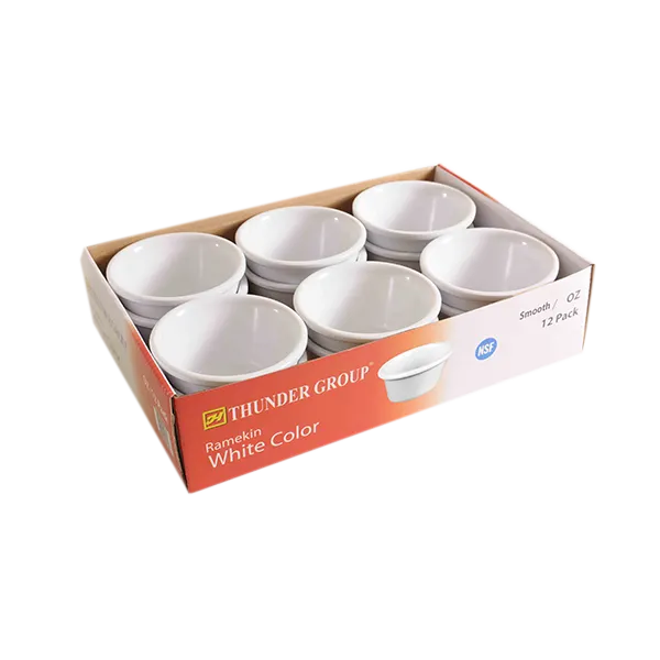 Thunder Group ML537W1R Ramekin, 3 Oz. Capacity, 3-1/8" Dia., Round, 12 Each - Pack