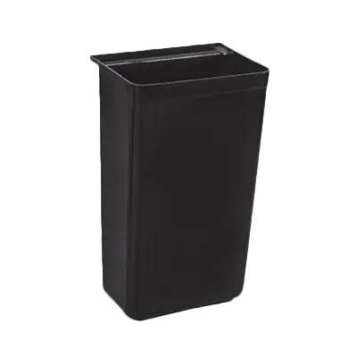 Thunder Group PLBC0013B Bus Cart Trash Bin, 13" x 9-1/4" x 22" Black Plastic, Fits PLBC3316 & PLBC4019 Bus Carts