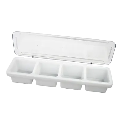 Thunder Group PLBC004P Condiment Server, With Cover, 18" X 5" X 3"