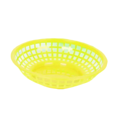 Thunder Group PLBK008Y Fast Food Basket, 8" Dia., Round, Stackable - Dozen