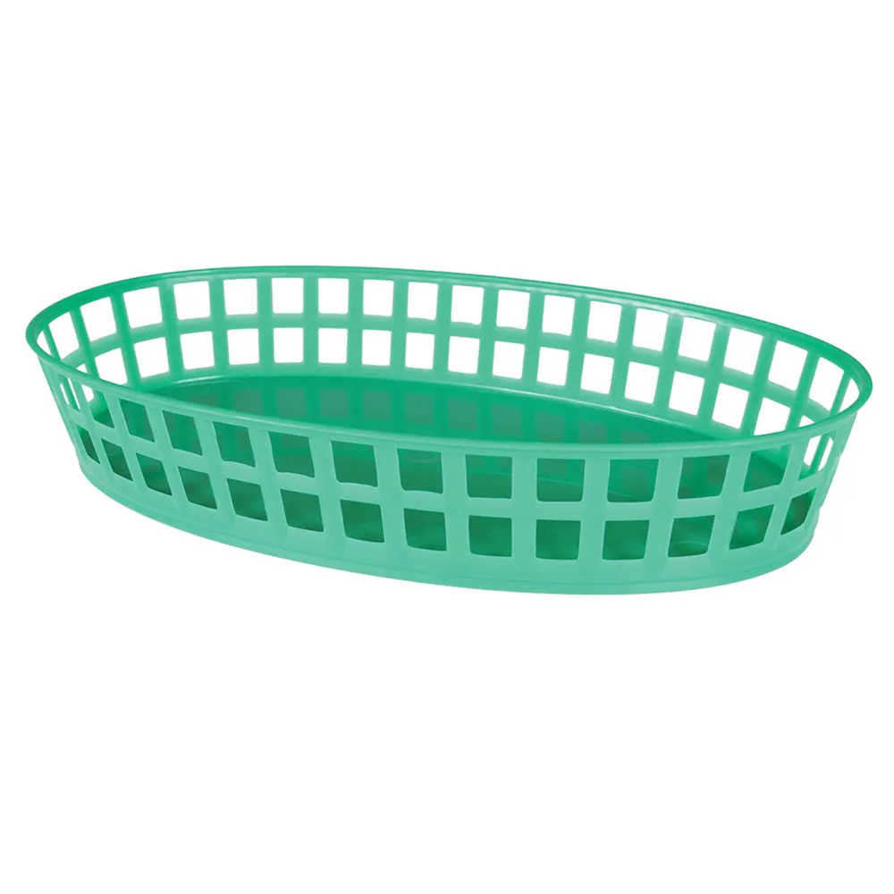 Thunder Group PLBK912G Fast Food Basket, 7-7/8" X 4-3/5" X 2-2/3"H, Oval, Stackable - Dozen