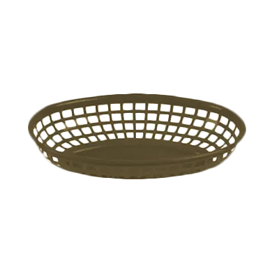 Thunder Group PLBK938B Fast Food Basket, 9-3/8", Oval, Stackable - Dozen