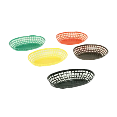 Thunder Group PLBK938K Fast Food Basket, 9-3/8", Oval, Stackable - Dozen