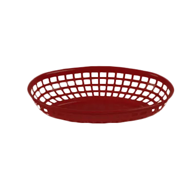 Thunder Group PLBK938R Fast Food Basket, 9-3/8", Oval, Stackable - Dozen