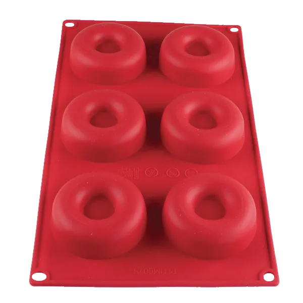 Thunder Group PLBM007S Baking Mold, 2-1/10 Oz. -40° - 550°F Temperature Range (6) Savarin Cavities