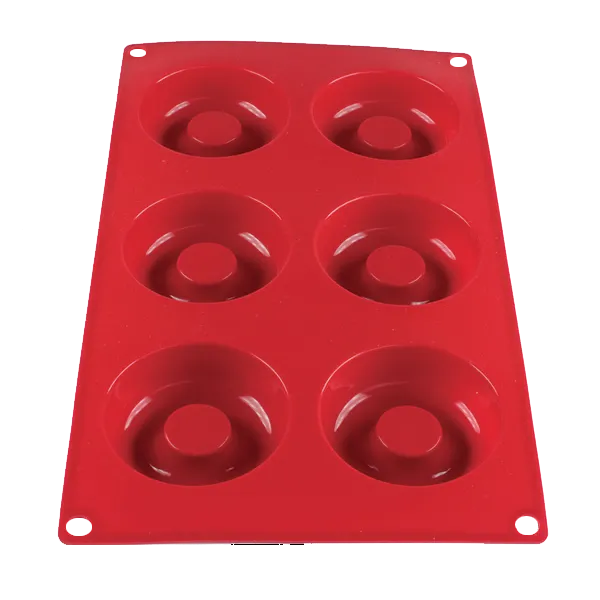 Thunder Group PLBM007S Baking Mold, 2-1/10 Oz. -40° - 550°F Temperature Range (6) Savarin Cavities