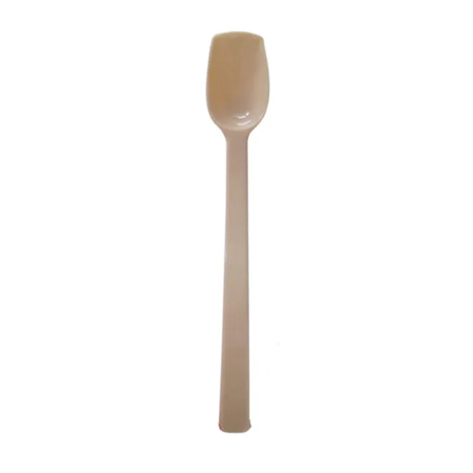 Thunder Group PLBS010BG Beige Buffet Spoon, 10", 3/4 Oz., Solid - Dozen