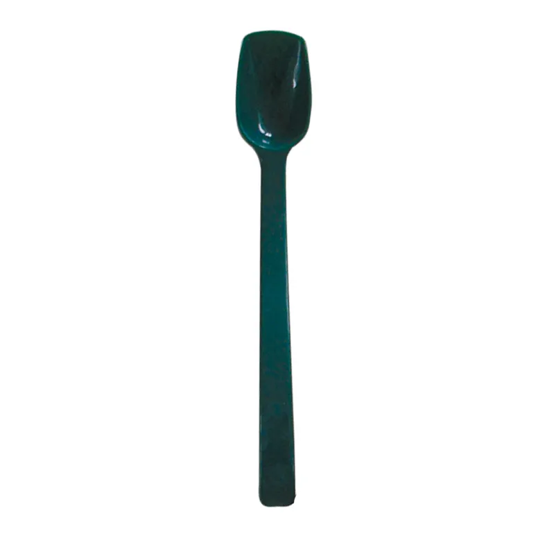 Thunder Group PLBS010GR Green Buffet Spoon, 10", 3/4 Oz., Solid - Dozen
