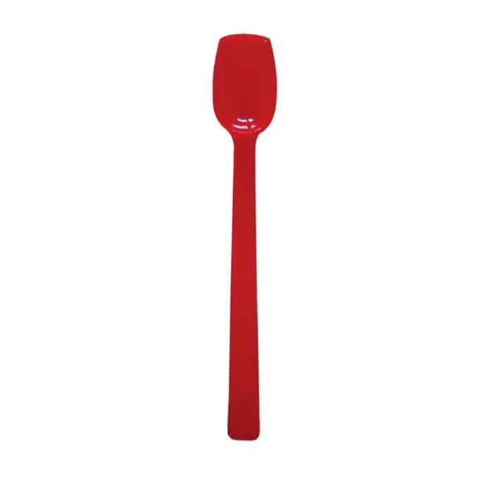 Thunder Group PLBS010RD Red Buffet Spoon, 10", 3/4 Oz., Solid - Dozen
