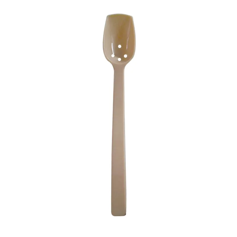 Thunder Group PLBS110BG Beige Buffet Spoon, 10", 3/4 Oz., Perforated - Dozen