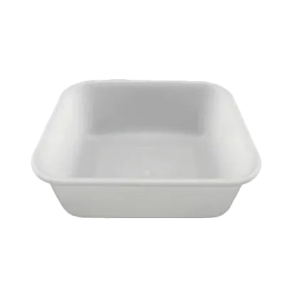 Thunder Group PLBT002W White Polyethylene Bus Box 14-1/2" x 12-1/2" x 5-1/2" NSF Stackable