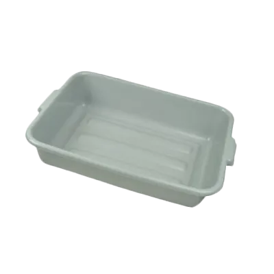 Thunder Group PLBT005G Gray Bus Box 1-Compartment 20-1/2" x 15-1/2" x 5" Polyethylene