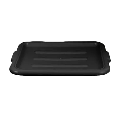 Thunder Group PLBTC001B Bus Box Cover, Stackable, High-Density Polyethylene, Black, NSF Certified