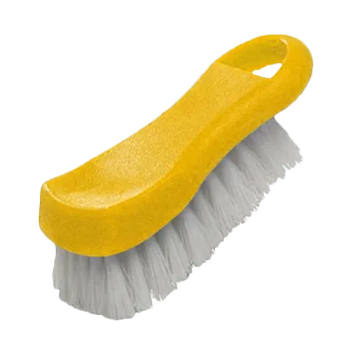 Thunder Group PLCBB02YW Cutting Board Brush, 6" X 2.5" X 2"H, Hanging Loop, Plastic, yellow